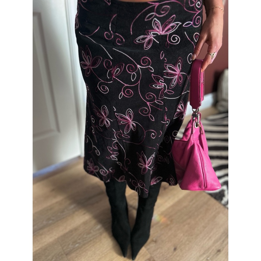 Vintage 90s Corduroy Midi Skirt